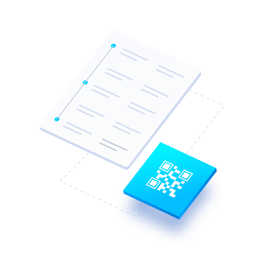 Block Gemini - qr code illustrations