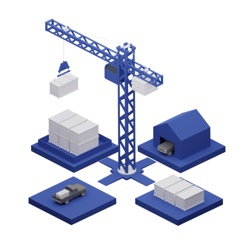 Block Gemini - crane and cargo containers