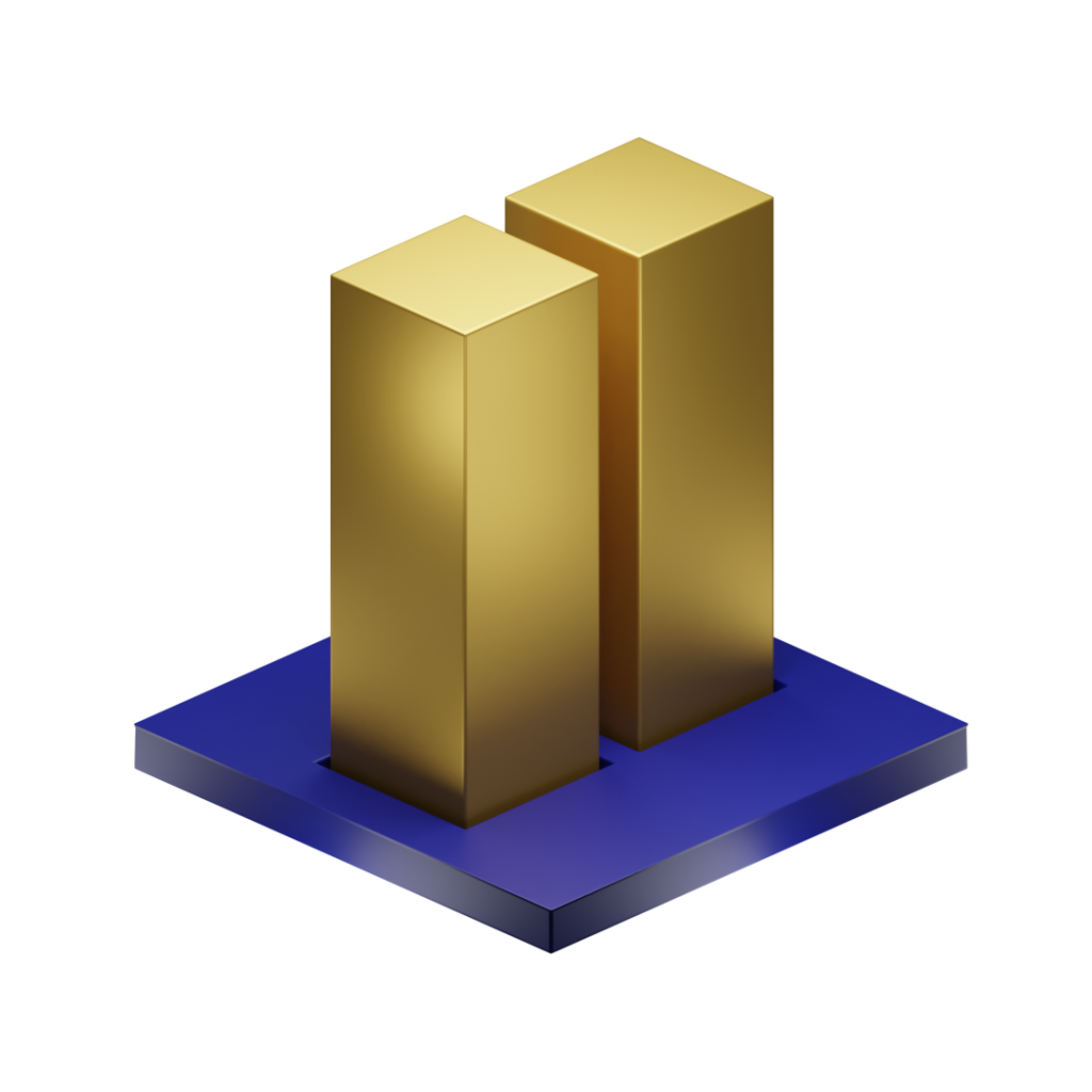 Block Gemini - two gold bars