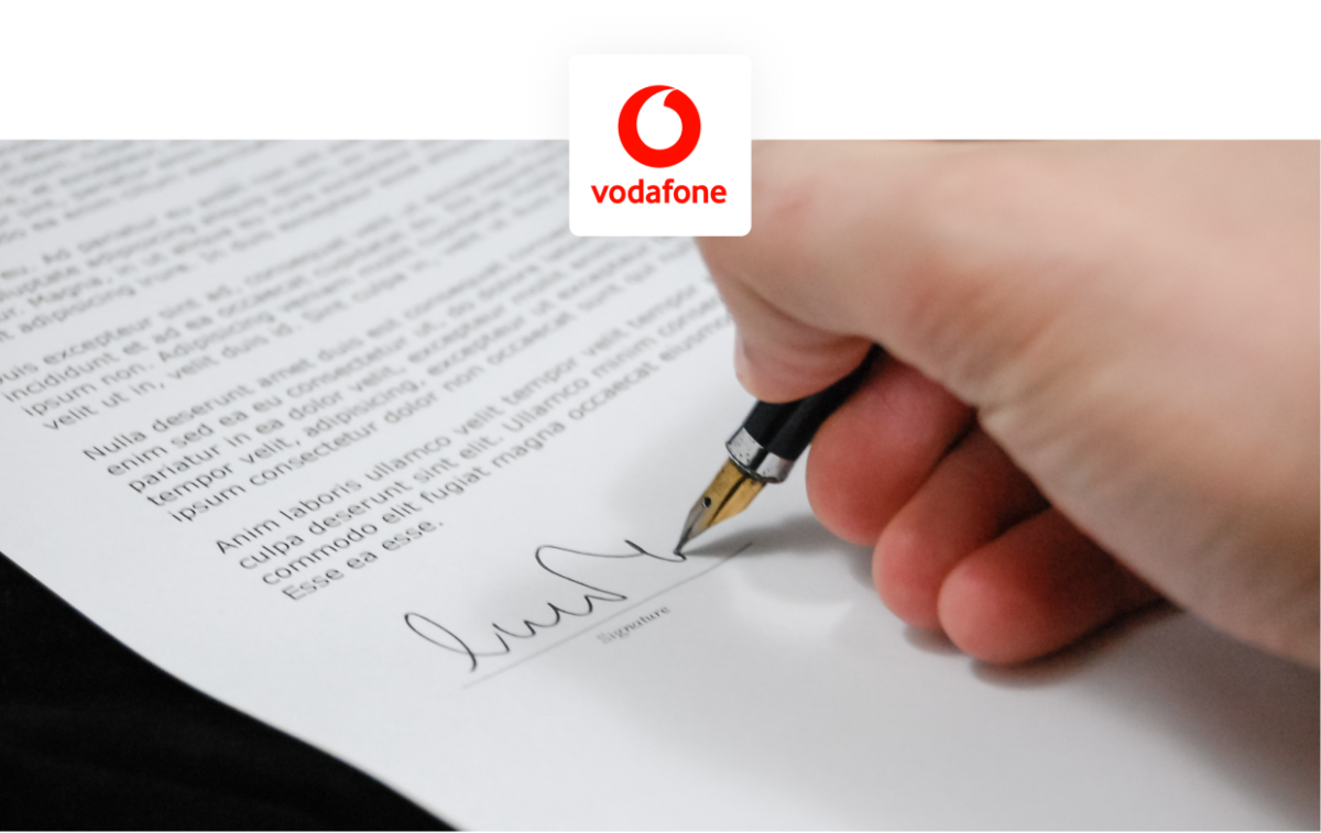 Block Gemini - Voda Contract Sign Design