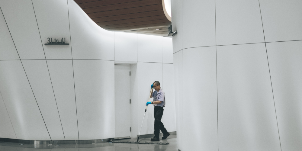 Block Gemini - Building Photo Man Cleaning